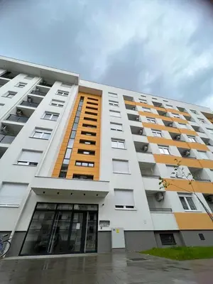 a large building with many windows on it at Natalija Stan na dan in Banja Luka