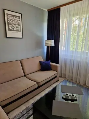 a living room with a couch and a table at VIEW APARTMENT in Visoko