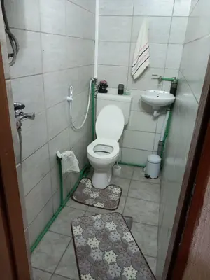 a small bathroom with a toilet and a sink at Kuća za odmor-Vikendica- in Visoko