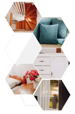 a collage of photos of a living room at Weekend Joy Home in Visoko