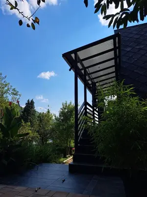 a set of stairs leading up to a building at Vikendica Bella in Bihać