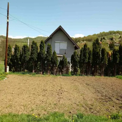 a house with a bunch of trees in front of it at Vikendica M&M / Vacation home M&M in Visoko