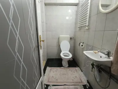 a small bathroom with a toilet and a sink at Mountain Relax Vlašić in Vlasic