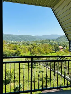 a view from the balcony of a house at B&B Hills Bihać in Bihać