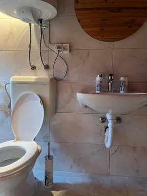 a bathroom with a toilet and a sink at Kuća za odmor Bilić in Sopot