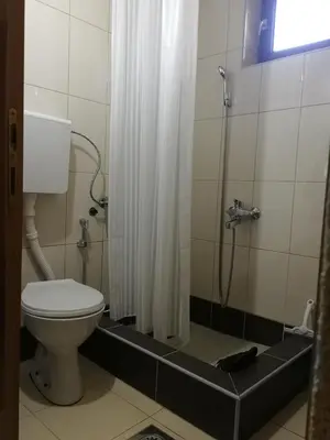 a bathroom with a toilet and a shower at Druga priča in Vlasic