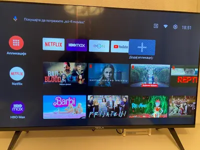 a television screen with many different games on it at White home apartment in Banja Luka