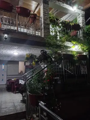 a room with a bunch of plants on the stairs at Apartman Varcar in Bihać