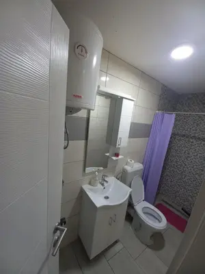 a bathroom with a toilet and a sink and a shower at SOBE CICKO in Bosansko Petrovo Selo