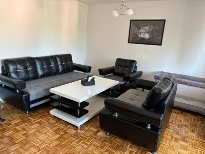 a living room with a couch and chairs at APARTMAN ADI in Jajce