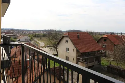 a view from the balcony of a house at West Wing - Apartmani Živinice in Živinice