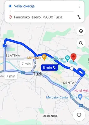 a screenshot of a google map of venice at Apartman Slatina in Tuzla