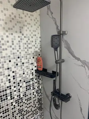 a shower in a bathroom with a shower at Bolek mansion in Banja Luka