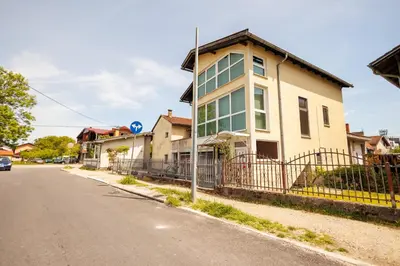a house on the side of a street at Guest House Fiona in Bihać