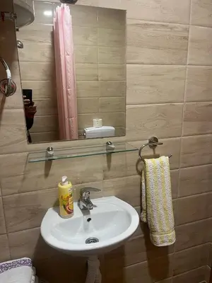 a bathroom with a sink and a mirror at Vikendice - Vodenica Jurić in Prozor