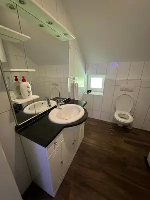 a bathroom with a sink and a toilet at Ivan in Livno