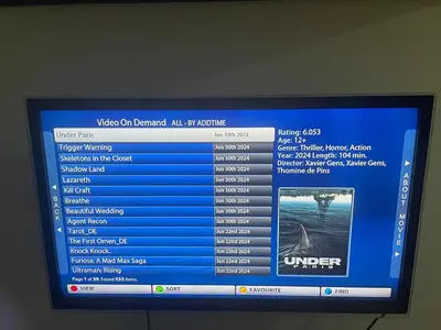 a television screen with a game on it at Oaza 3 in Doboj