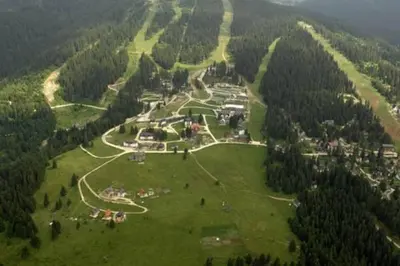 an aerial view of a park in the middle of a field at Andrea & Goran 106 in Vlasic