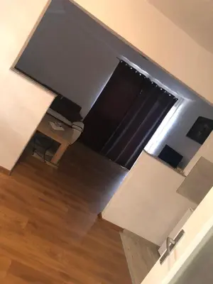 an overhead view of a living room with a window at Apartman Pavić in Livno