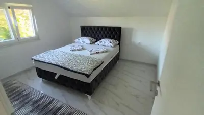 a bedroom with a bed in a room at 