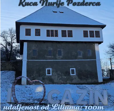 a picture of a house in the snow at Lilium in Cazin