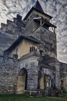 an old building with a tower on top of it at Lilium in Cazin