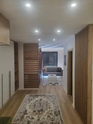 a living room with a couch and a rug at Apartman Veni in Zenica