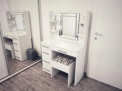 a white bathroom with a sink and a mirror at Apartman Luxe in Livno