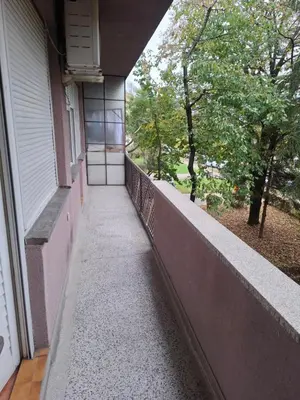 a walkway leading to a porch of a building at Mia lux centar in Banja Luka