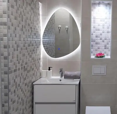 a bathroom with a sink and a mirror at Stepa apartman in Banja Luka