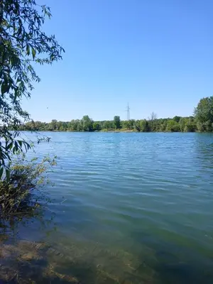 a view of a large body of water at Una, Home on river bank in Spilja