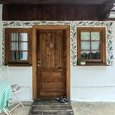 House in the middle of a quiet Bosnian village