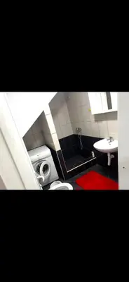 a bathroom with a sink and a toilet at Apartman Dila in Vlasic
