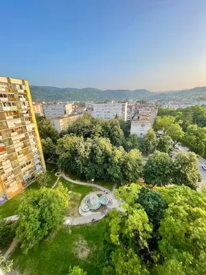 an overhead view of a park in a city at Studio Bulevar in Banja Luka