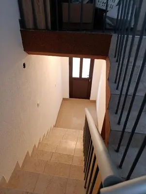 an overhead view of a staircase in a building at Stan na dan Relax in Bosanska Dubica