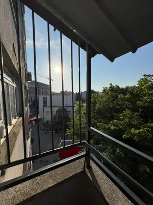 a view from the balcony of a building at Theatre View Banja Luka in Banja Luka