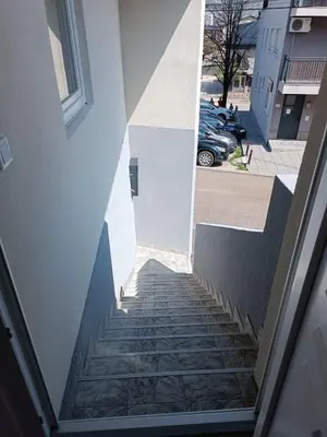 a stairway leading up to a building at Apartman Zana in Visoko