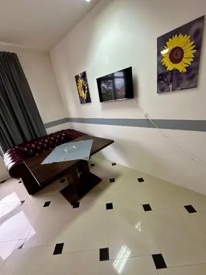 a living room with a couch and a table at Apartmani Orhideja za 2 osobe studio in Sanski most
