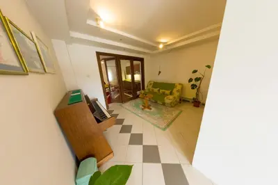 a view of a living room with a couch at Apartman MIŠKO in Bihać