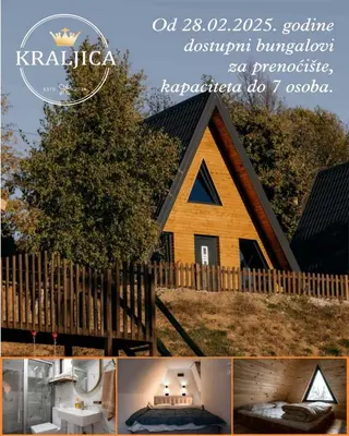 a collage of pictures of a house with a window at Kraljičini konaci in Doboj