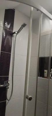 a shower in a bathroom with a shower at Weekend house Mali Raj in Visoko