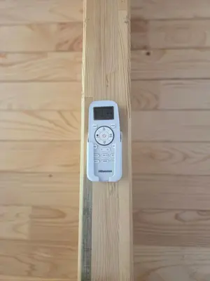 an electronic device is attached to a wooden pole at Villa Tea in Šipovo
