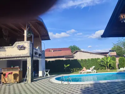 a swimming pool in the backyard of a house at Bihać Kralje in Bihać