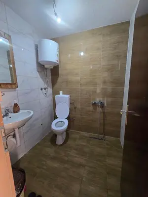 a bathroom with a toilet and a sink at Woodenhouse Ede Vlasic in Kutlovac