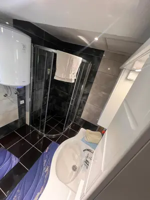 a bathroom with a toilet and a sink at House Crkvina