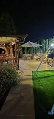 a baseball bat in the grass in a yard at night at Ranc Cika Zlaje in Vitez