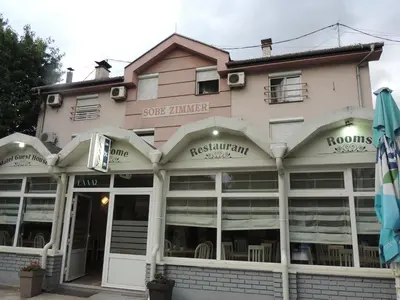 a store front of a building with windows at Elas in Banja Luka