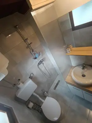 a bathroom with a toilet and a sink at River Nest in Kulen Vakuf