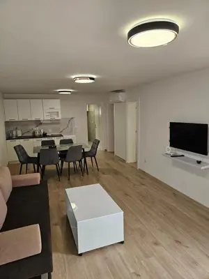 a living room with a couch and a table at Jelena in Jajce