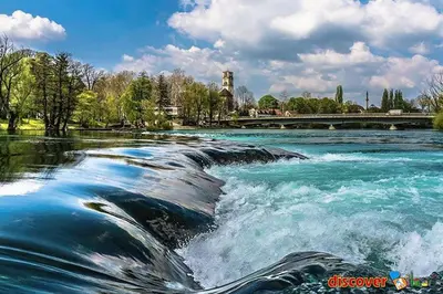 a river with rapids on top of it at Apartman Lidija in Bihać